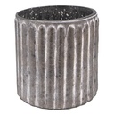 Glass Tea Light Houder Black Ø 10x10 cm