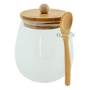 Storage Jar with Lid Transparent 12x11x13 cm / 660 ml