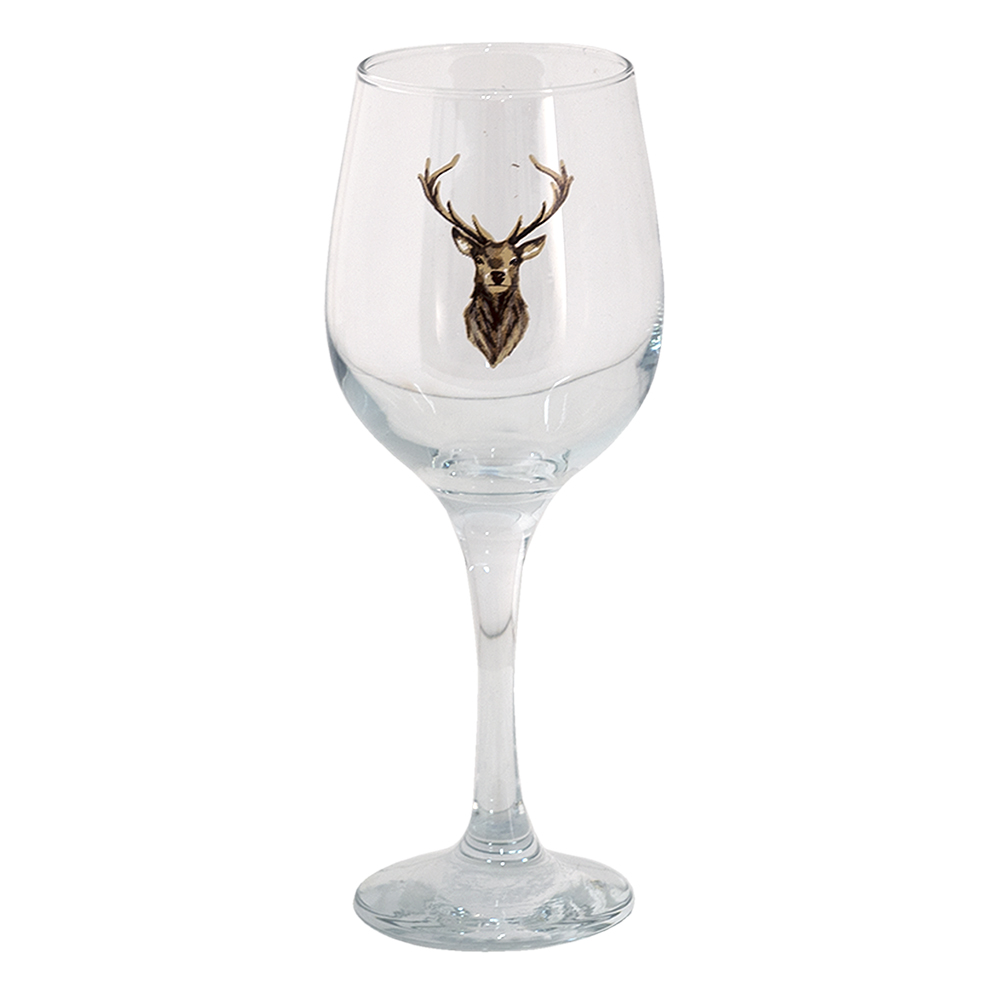 [6GL4086] Bicchiere di vino Trasparente, Marrone Ø 7x21 cm / 300 ml