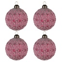 Christmas Bauble Ø 8x8 cm (set van 4)