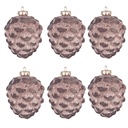 Weihnachtskugel Ø 8x10 cm (set van 6)