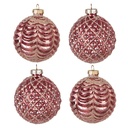 Christmas Bauble Ø 8x8 cm (set van 4)