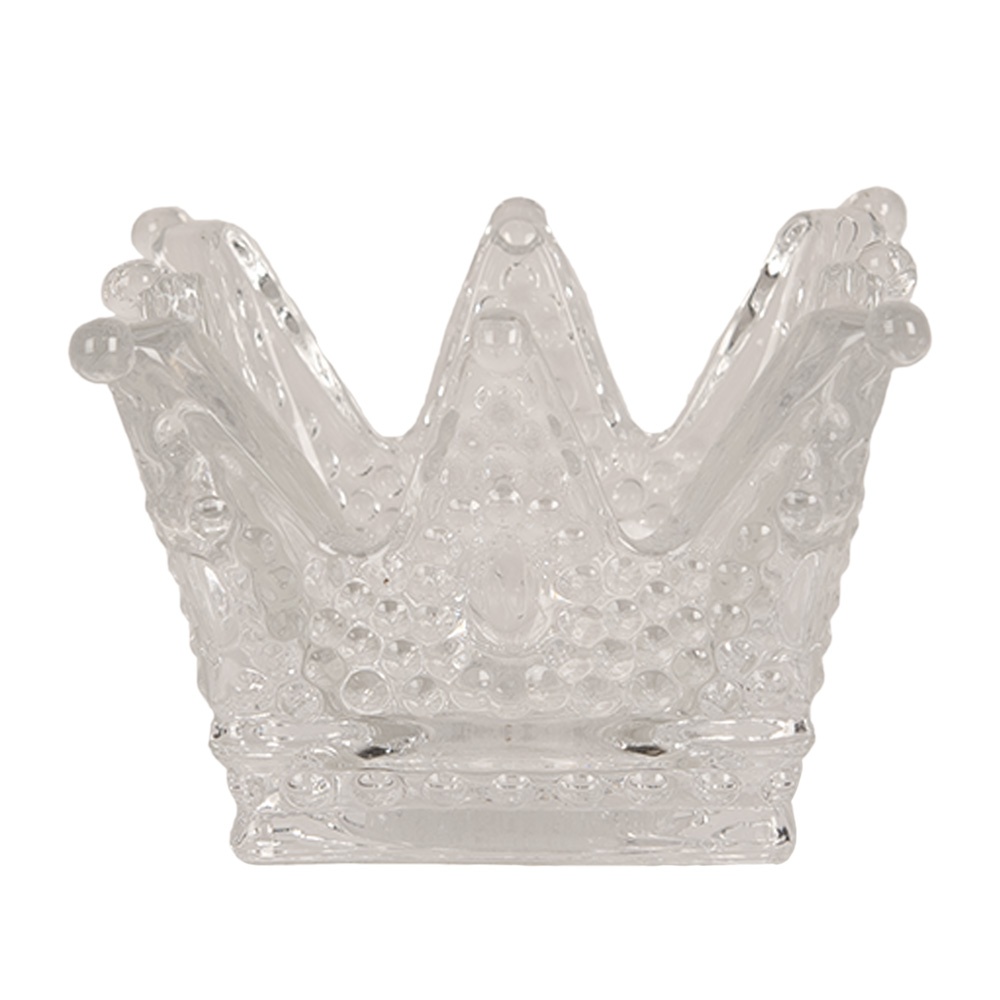 [6GL4392] Waxinelichthouder kroon 8x8x5 cm