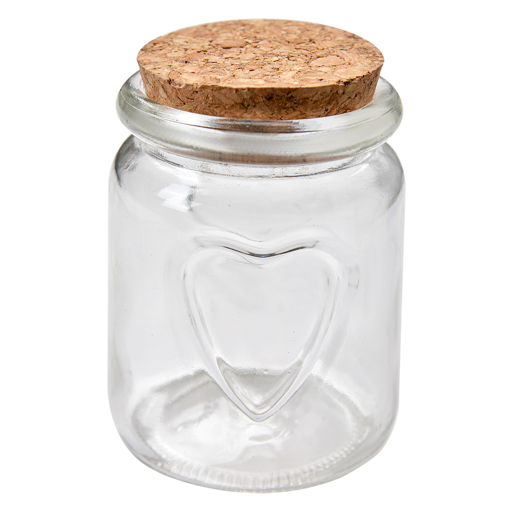 [6GL4405] Voorraadpotje met kurken deksel Ø 6x8 cm