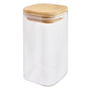 Bocal de rangement met deksel 6x6x12 cm