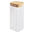 Barattolo con Coperchio Trasparente 6x6x15 cm