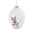 Decorazione pendente uovo Trasparente Ø 7x10 cm