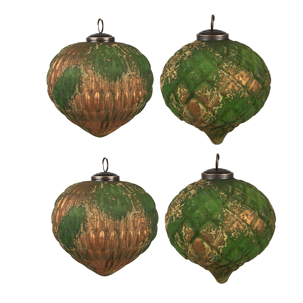 [6GL4509] Doos kerstballen 27x26x13 cm / Ø 15x15 cm (set 4)