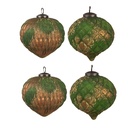 Boules de Noël set de 4 Marron 27x26x13 cm / Ø 15x15 cm