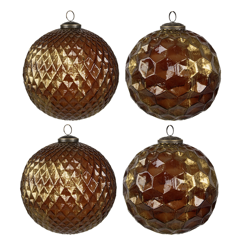 [6GL4511] Doos kerstballen 33x33x16 cm / Ø 15x15 cm (set 4)