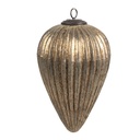 Weihnachtskugel Goldfarbig Ø 16x25 cm