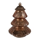 Décoration de Noël Sapin de Noël avec LED Couleur cuivre Ø 16x22 cm / 2xAAA
