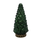 Weihnachtsdeko Weihnachtsbaum mit LED Grün Ø 8x16 cm