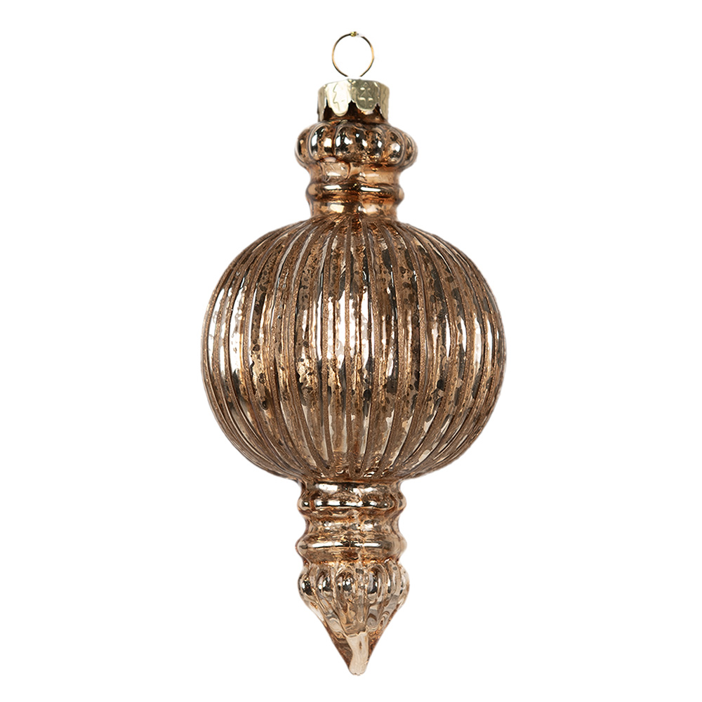 [6GL4623] Christbaumkugel Kupferfarbig Ø 7x14 cm