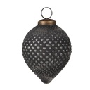Christmas Bauble Black Ø 8x10 cm