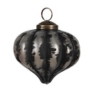 Christmas Bauble Black Ø 8x8 cm