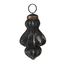 Christmas Bauble Black Ø 5x8 cm