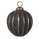 Christmas Bauble Grey Ø 8x8 cm