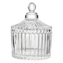 Storage jar with lid Transparent Ø 7x9 cm