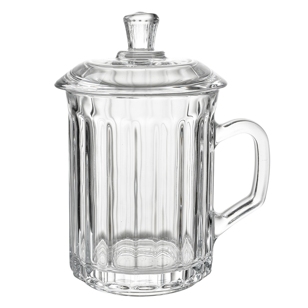 [6GL4727] Becher mit Deckel Transparent 11x9x15 cm / 250 ml