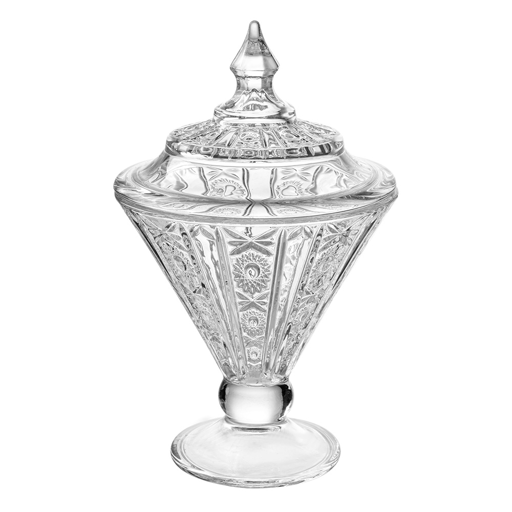 Bonbonschaal met deksel Ø 12x19 cm