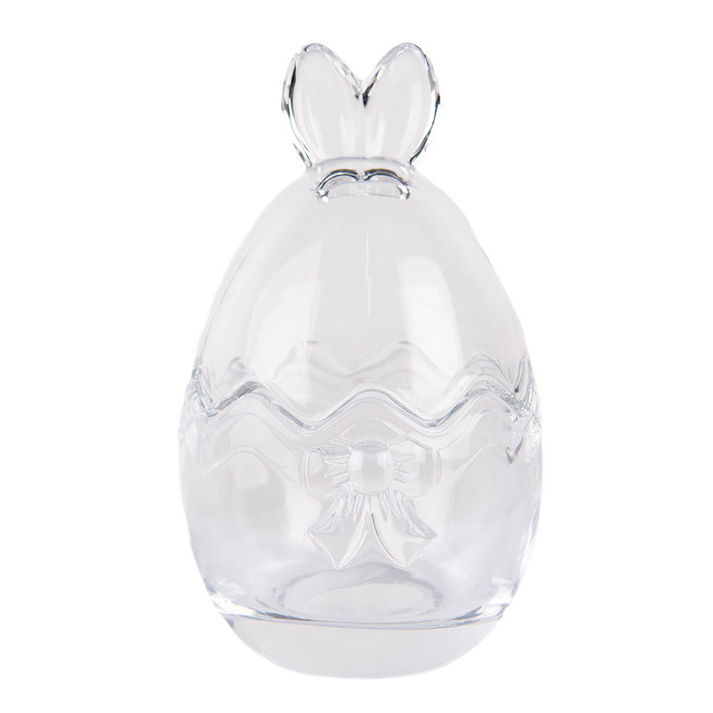 [6GL4922] Barattolo con Coperchio Trasparente Ø 8x14 cm
