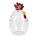 Storage Jar with Lid Transparent Ø 8x14 cm
