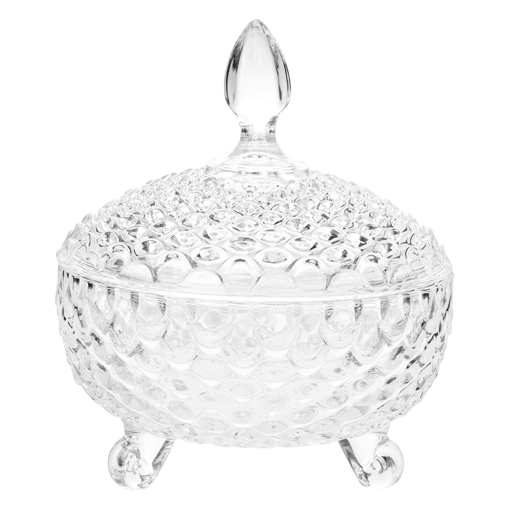 [6GL4997] Bonbonniere with lid Transparent Ø 17x19 cm