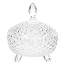 Bonbonniere with lid Transparent Ø 17x19 cm