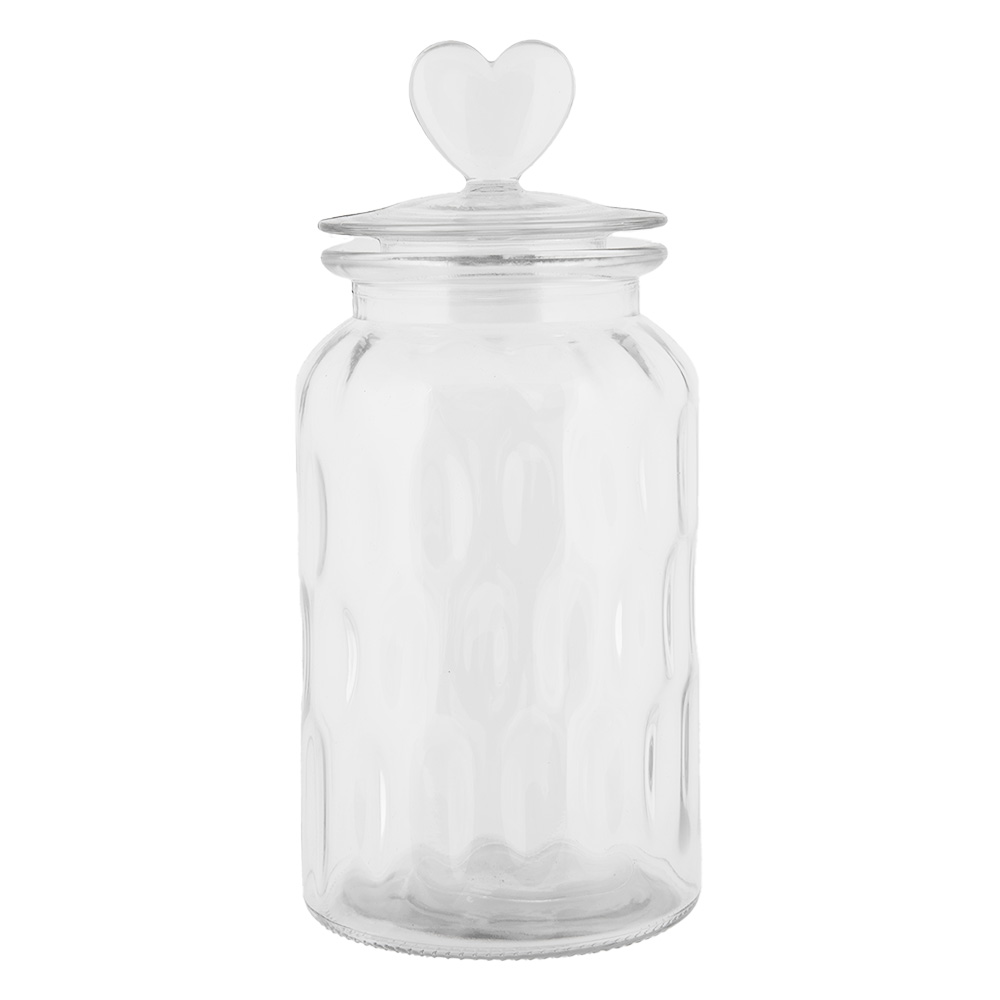 [6GL5055] Barattolo con Coperchio Trasparente Ø 11x24 cm