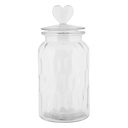 Storage Jar with Lid Transparent Ø 11x24 cm