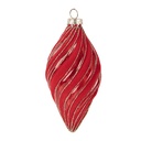 Weihnachtskugel Rot Ø 7x13 cm