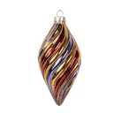 Weihnachtskugel Mehrfarbig Ø 6x13 cm