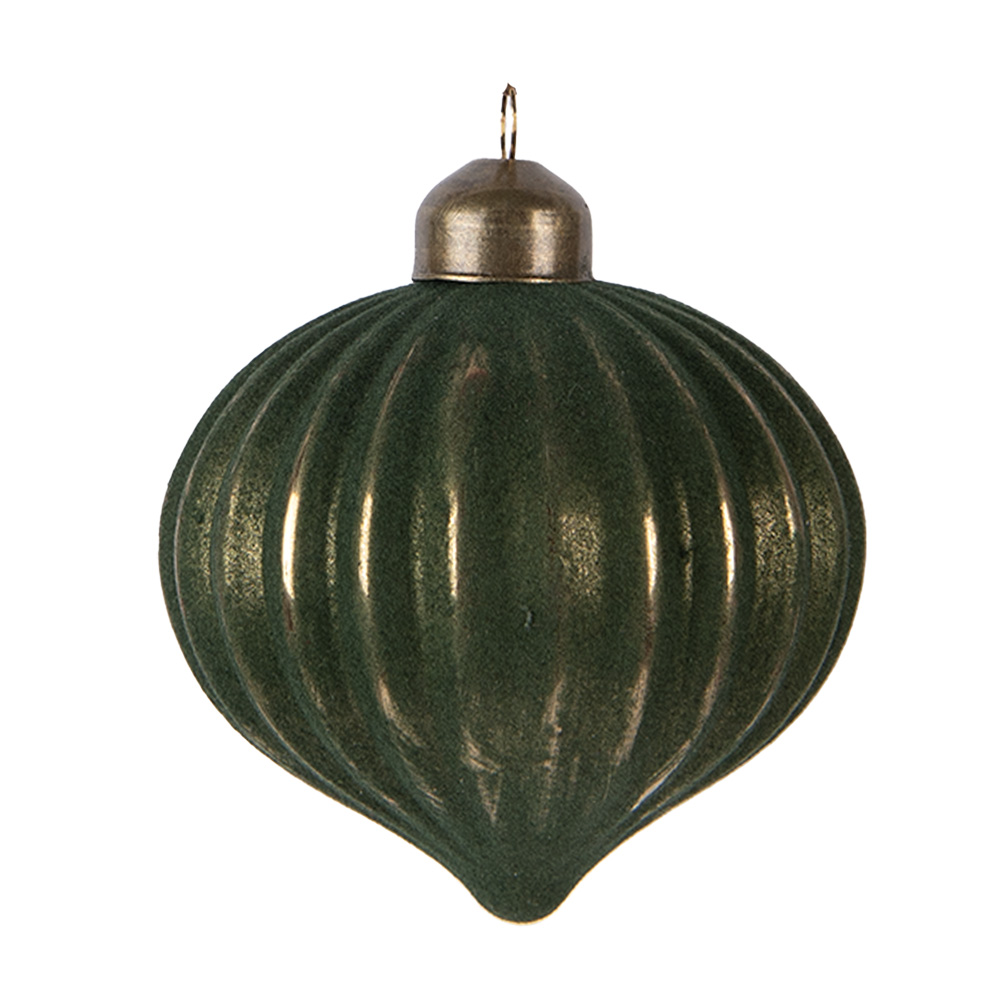 [6GL5128] Palla di natale Verde Ø 8x9 cm