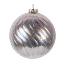 Boule de Noël Rose Couleur argent Ø 10x10 cm