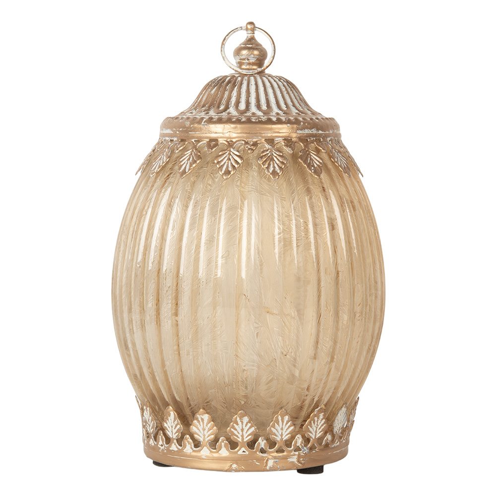 [6GL5220] Décoration avec LED Beige Ø 11x18 cm / 2xAAA