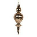 Weihnachtskugel Goldfarbig Ø 5x15 cm