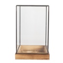 Serra Decorativa Trasparente Marrone 19x19x30 cm