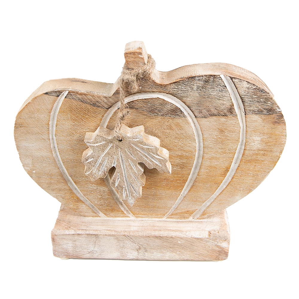 [6H2244] Decoratie pompoen 29x6x22 cm