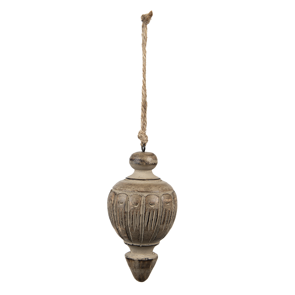 [6H2274] Decoratie ornament Ø 7x13 cm
