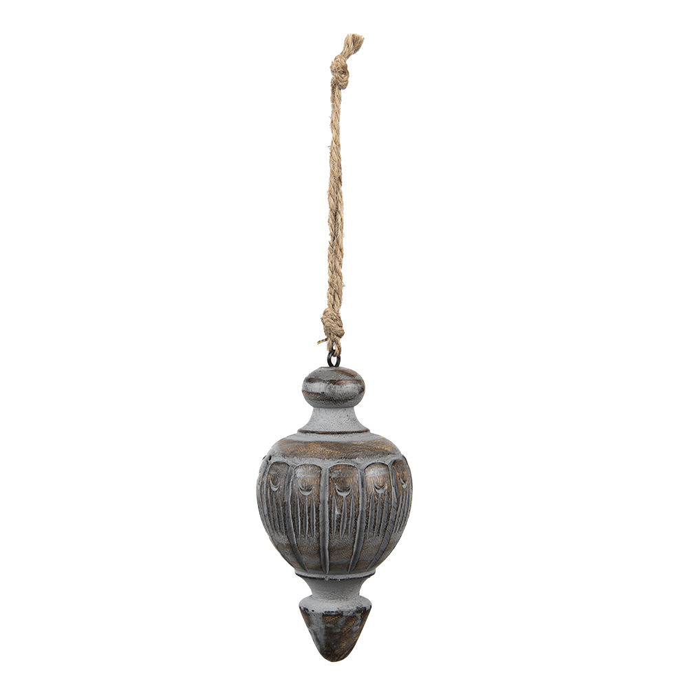 [6H2298] Decoratie ornament Ø 6x13 cm