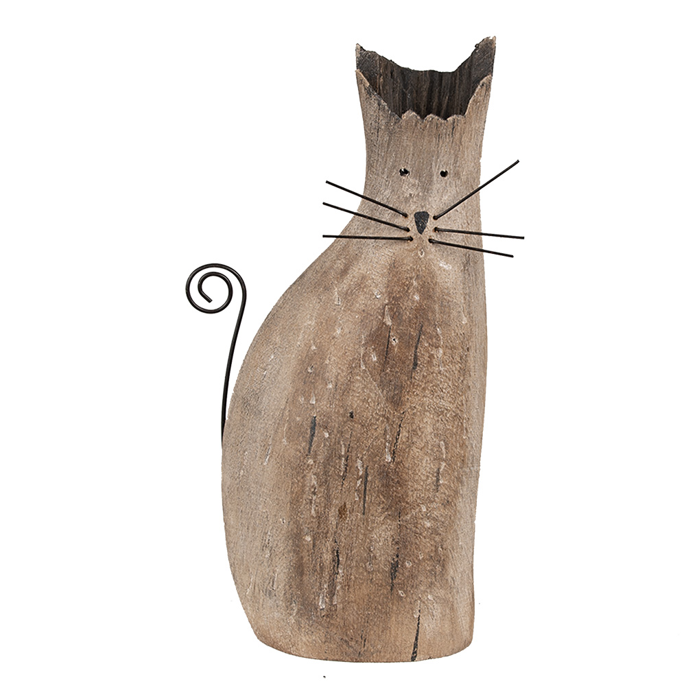 [6H2330] Decoratie kat 14x7x26 cm