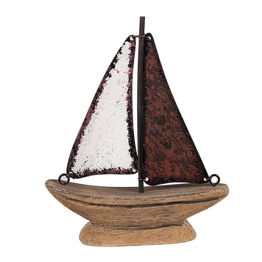 [6H2334] Decoratie model boot 11x3x13 cm
