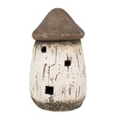 Decorazione Casette Bianco Marrone Ø 11x17 cm