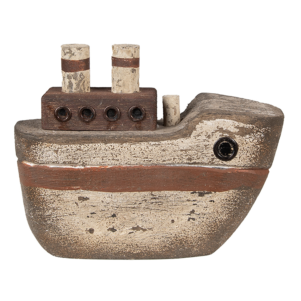 [6H2352] Decoratie model boot 15x6x12 cm