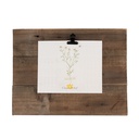 Cornice Foto con Clip Marrone 32x3x25 cm