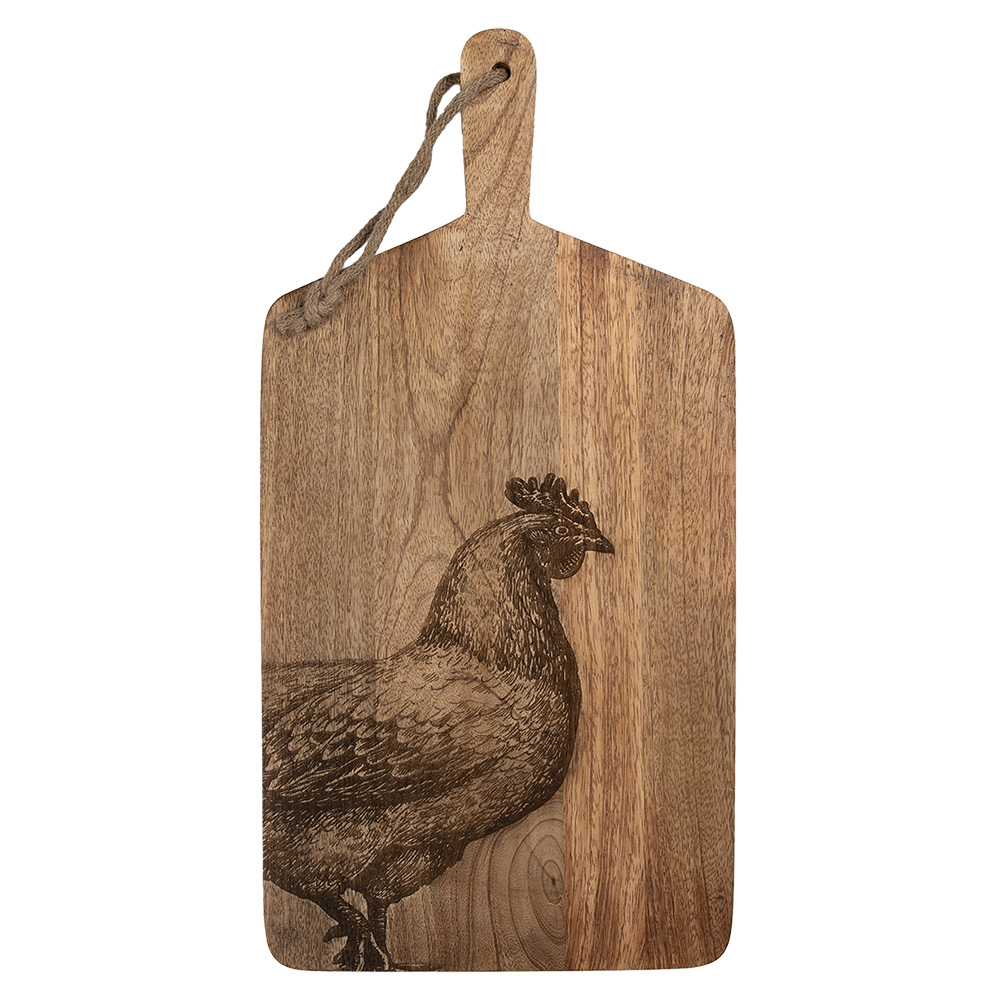 [6H2392] Decoratie snijplank 25x50x2 cm