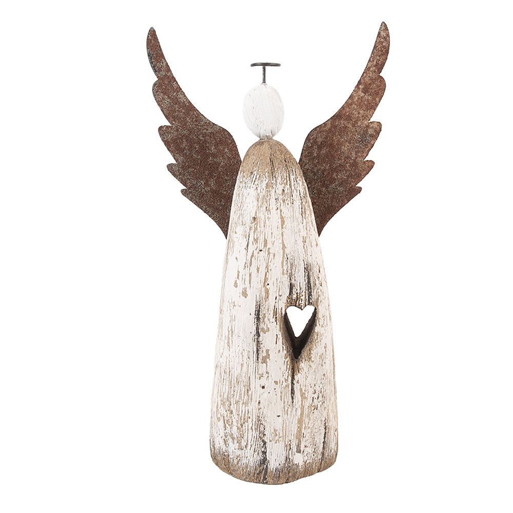 [6H2420L] Decoratie engel 14x5x26 cm