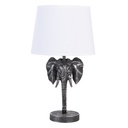Table Lamp Elephant Black, White Ø 25x41 cm E27/max 1x60W