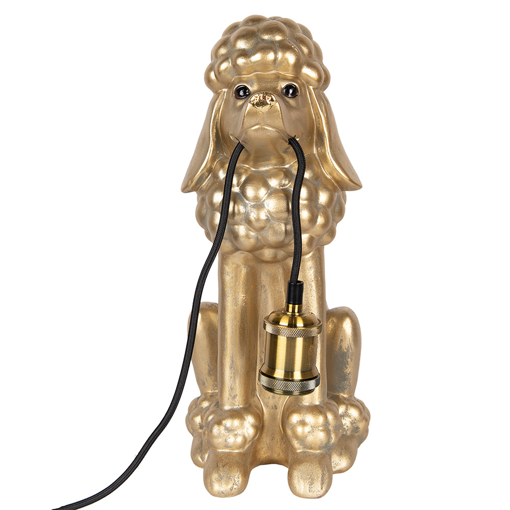 [6LMP793] Lampada da tavolo Color oro 27x16x38 cm E27/max 1x60W